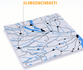 3d view of Slobozia-Ciorăşti