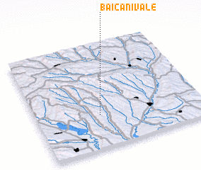 3d view of Băicani-Vale