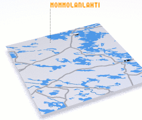 3d view of Mömmölänlahti