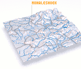 3d view of Mohales Hoek