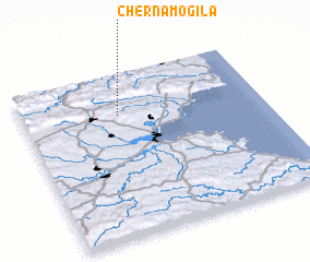 3d view of Cherna Mogila