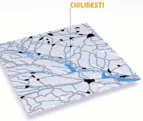 3d view of Ciulineşti