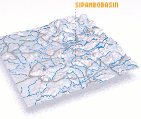 3d view of Sipambo Basin