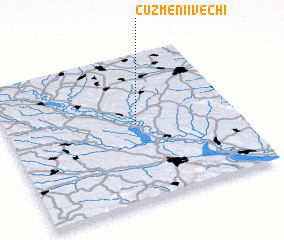 3d view of Cuzmenii Vechi