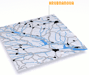 3d view of Hrubna Nouă