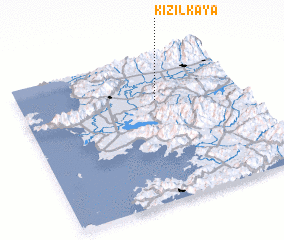 3d view of Kızılkaya