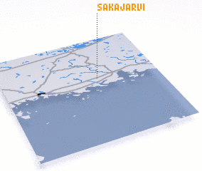 3d view of Säkäjärvi