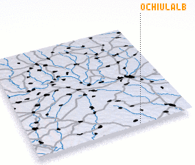3d view of Ochiul Alb