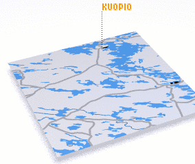 3d view of Kuopio