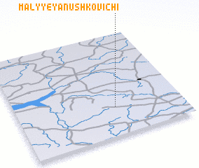 3d view of Malyye Yanushkovichi