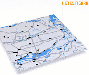 3d view of Feteşti-Gară