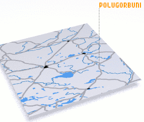 3d view of Poļu Gorbuni