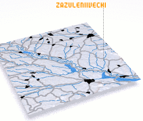 3d view of Zăzulenii Vechi