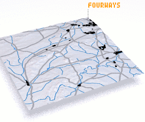 3d view of Four Ways