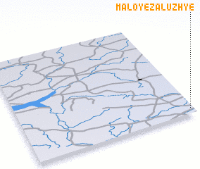 3d view of Maloye Zaluzhʼye