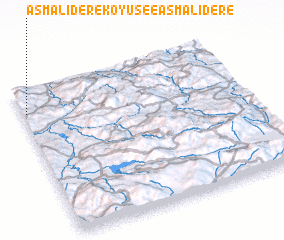 3d view of Asmalıdere Köyü see Asmalıdere