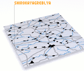 3d view of Shirokaya Greblya