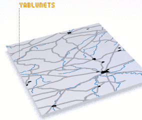 3d view of Yablunets\