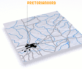 3d view of Pretoria-Noord