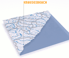 3d view of Krauses Beach