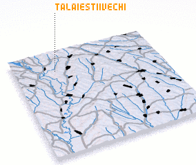 3d view of (( Tălăieştii-Vechi ))