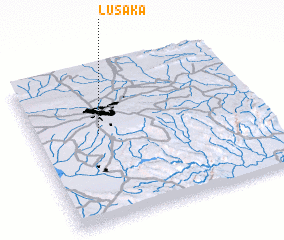 3d view of Lusaka