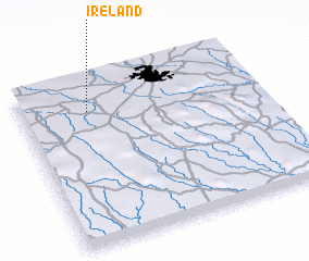 3d view of Ireland