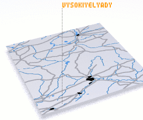 3d view of Vysokiye Lyady