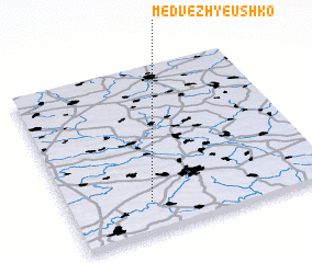 3d view of Medvezhʼye Ushko