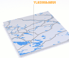 3d view of Yläsiikajärvi