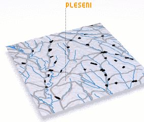 3d view of Pleşeni