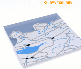 3d view of Svinyye Golovy