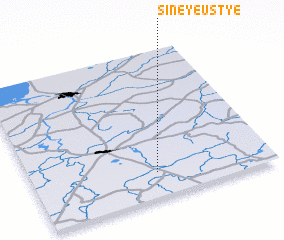 3d view of Sineye Ust\