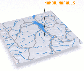 3d view of Mambilima Falls