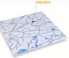 3d view of Podlip\