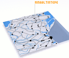 3d view of Mina Altîn-Tepe