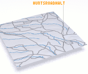 3d view of Hunts Road Halt