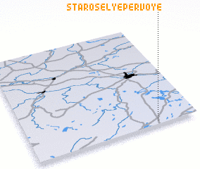 3d view of Staroselʼye Pervoye