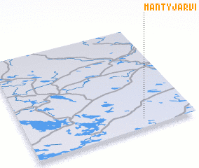 3d view of Mäntyjärvi