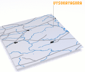 3d view of Vysokaya Gora