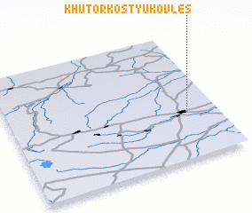 3d view of Khutor Kostyukov Les