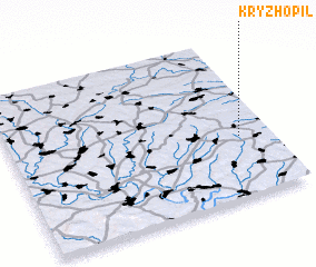 3d view of Kryzhopil\