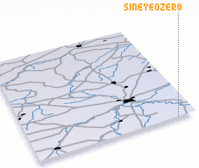 3d view of Sineye Ozero