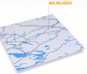 3d view of Halmejärvi