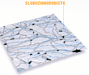 3d view of Slobozia-Horodişte