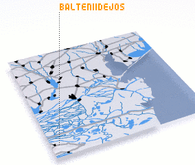 3d view of Băltenii de Jos