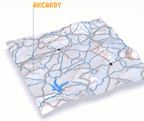 3d view of Akçaköy