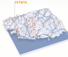 3d view of Fethiye