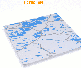 3d view of Latvajärvi