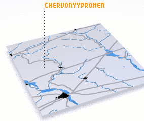 3d view of Chervonyy Promenʼ